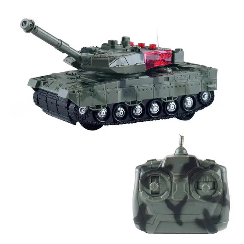 High Simulation Electric Rc Tank 4 Channels Remote Control Battle Tanks Model Toys For Boys Children Christmas Gift 1