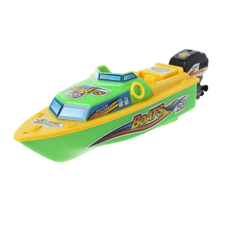 High Speed Electric Boat Plastic Launch Children Rc Toys Speedboat Water Play Gift For Kids 1