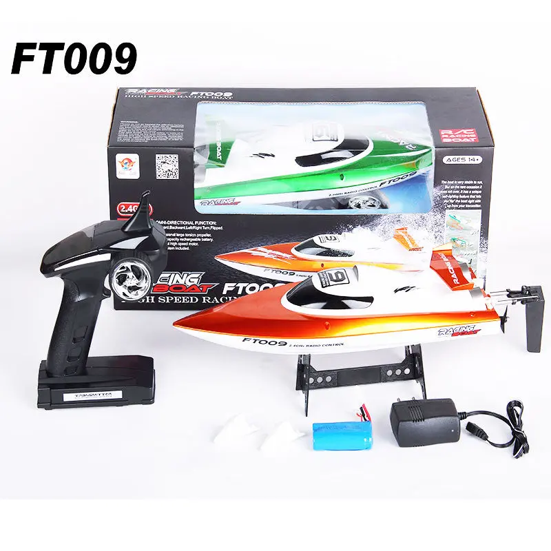 High Speed Racing Rc Boat Ft009 2.4G 4Ch Radio Control Boat With Rectifying Function Water Cooling And Self-Righting Rc Boats 1