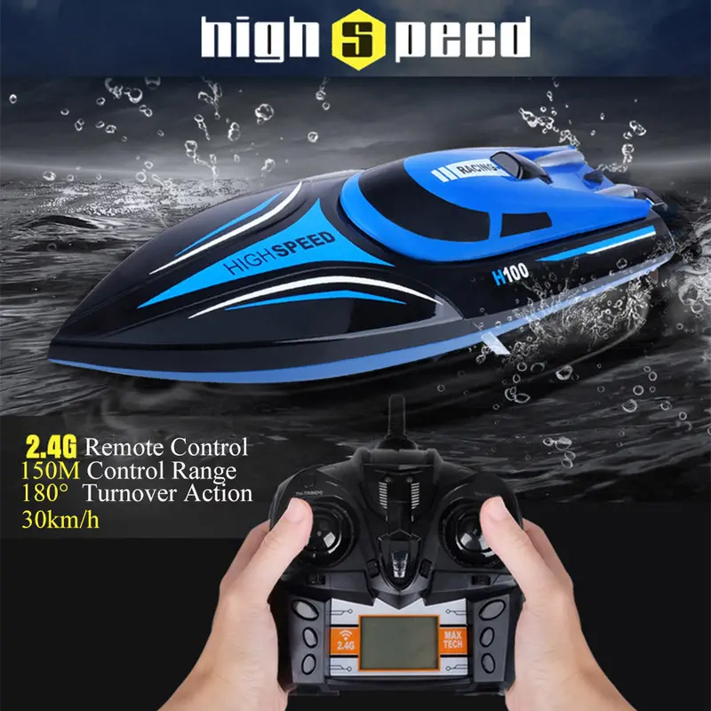 High Speed Rc Boat 2.4Ghz 4 Channel 30Km/H Radio Remote Control Rc Racing Boat Plastic Electric Remote-Control Speedboat For Boy 1