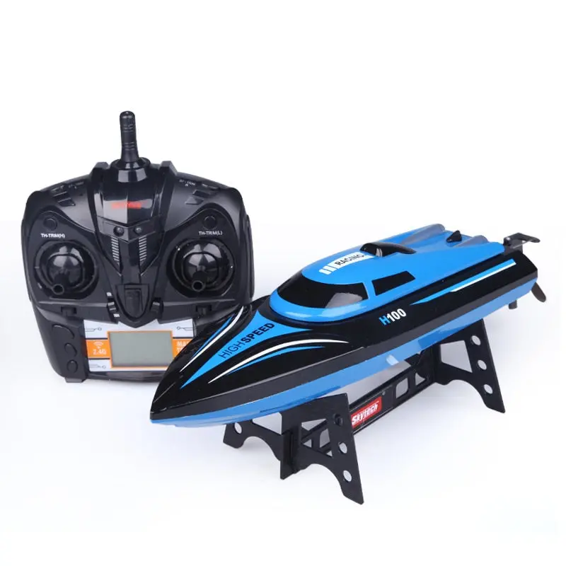 High Speed Rc Boat H100 2.4Ghz 4 Channel 30Km/H Racing Remote Control Boat With Lcd Screen 1