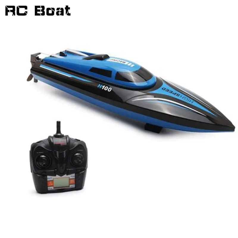High Speed Rc Boat H100 2.4Ghz 4 Channel 30Km/H Racing Remote Control Boat With Lcd Screen As Gift For Children Toys Kids Gift 1