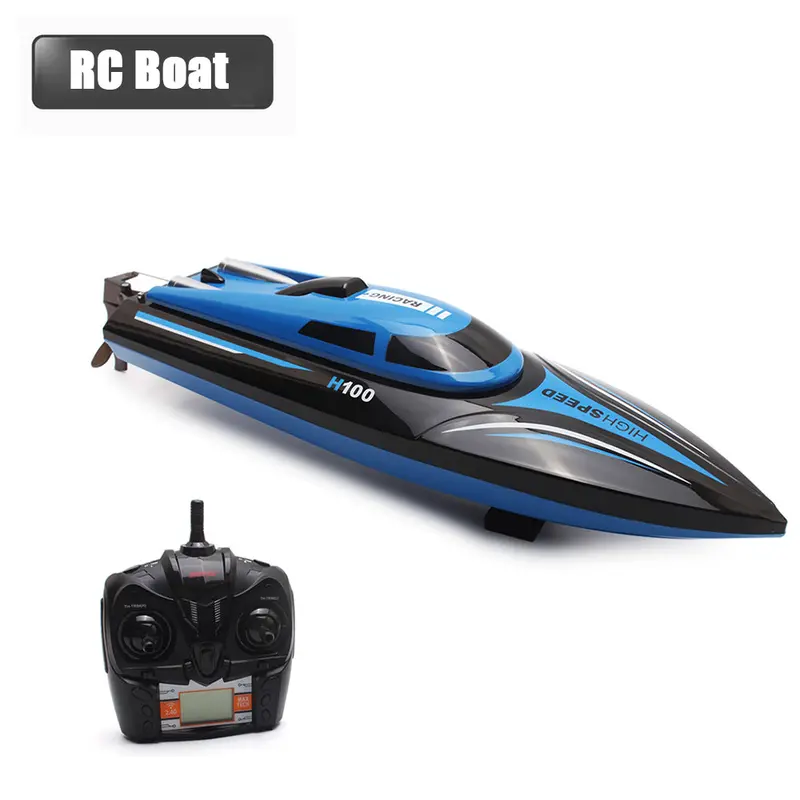 High Speed Rc Boat H100 2.4Ghz 4 Channel 30Km/H Racing Remote Control Boat With Lcd Screen As Gift For Children Toys Kids Gift 1