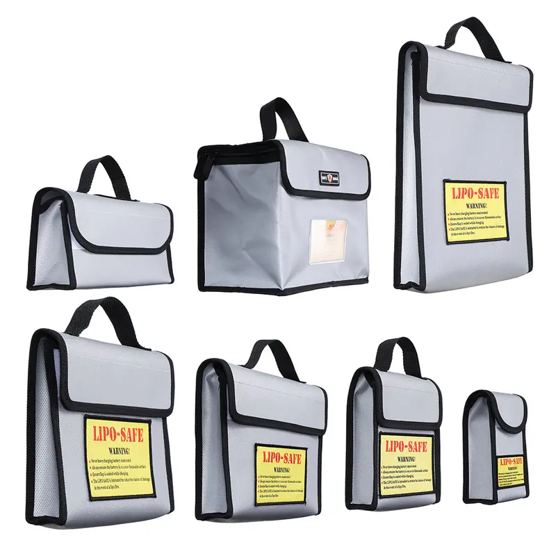 Hj Fireproof Waterproof Lipo Battery Fireproof Explosion Proof Safety Bag Optional Size 1