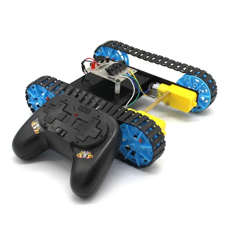 Hobbylane Kids Diy Assembled Tank Model With Remote Control Handicraft Experiment Material Educational Science Toys 1