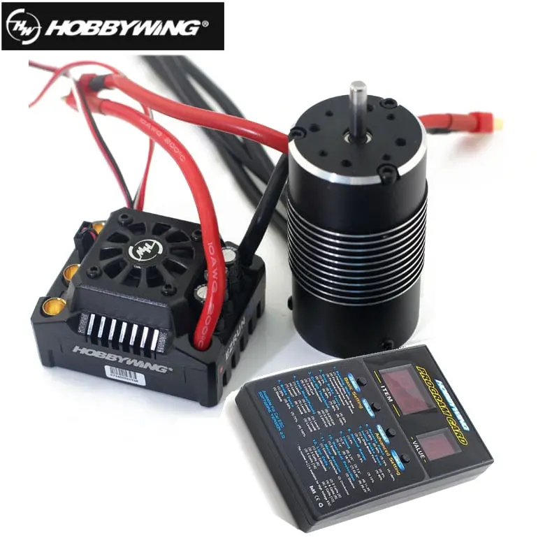 Hobbywing Ezrun Max8 V3 150A Waterproof Brushless Esc T / Trx Plug + 4274 2200Kv Motor +Led Programing For 1/8 Rc Car Truck 1