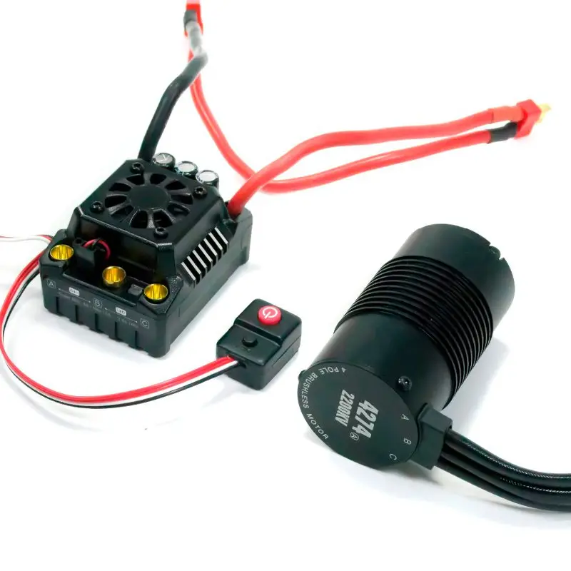 Hobbywing Ezrun Max8 V3 150A Waterproof Brushless Esc T/Trx Plug+2200Kv Motor For 1/8 Rc Car Parts 1