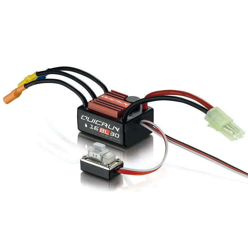 Hobbywing Quicrun Wp-16Bl30 Brushless Waterproof 30A Sensorless Esc For 1/16 1/18 Rc Car No.30110000 1