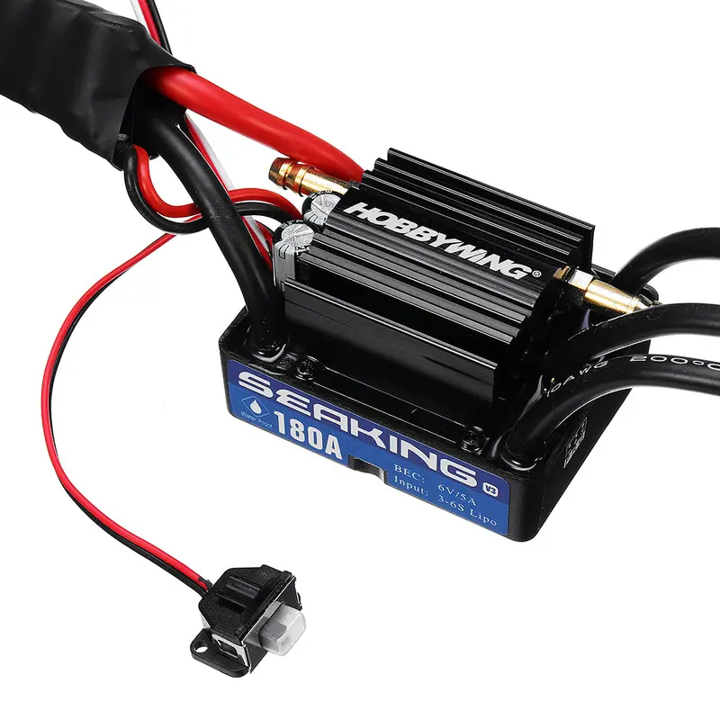 Hobbywing Seaking V3 180A Brushless Waterproof Esc Speed Controller 6V/5A Bec For Rc Boat Parts 1