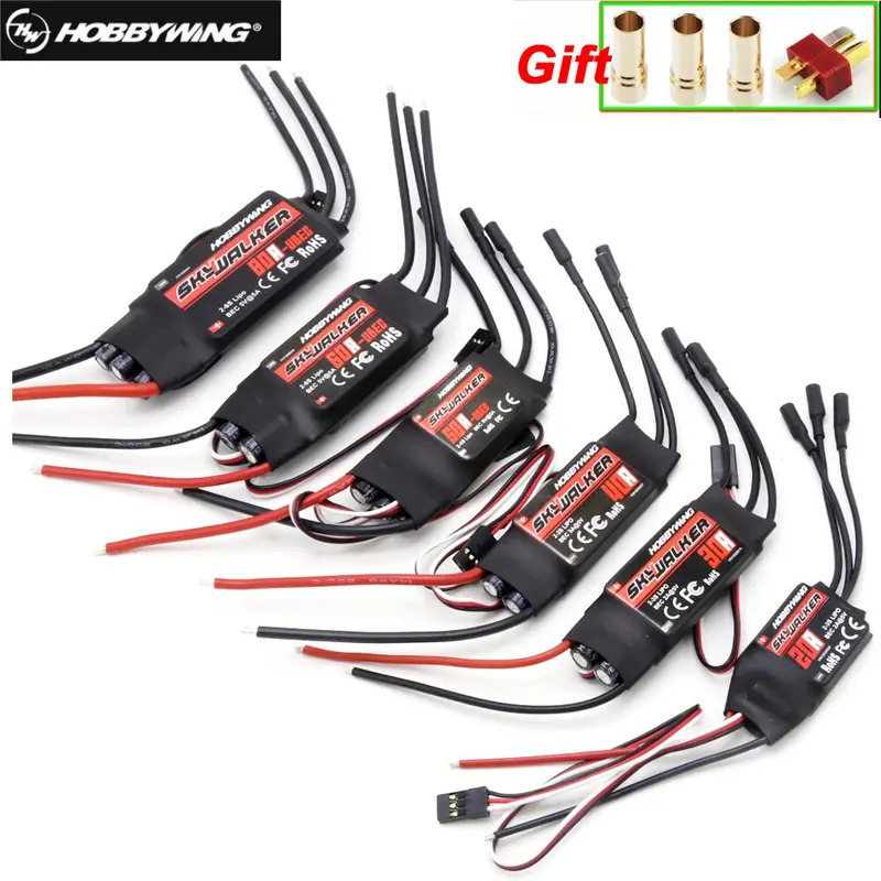Hobbywing Skywalker 40A 50A 60A 80A 15A 20A 30A Esc Speed Controller With Ubec For Rc Airplanes Helicopter 1