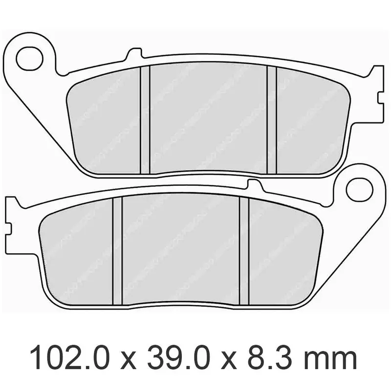 Honda Mc19, Mc22  Ferodo Front Brake Pads 1