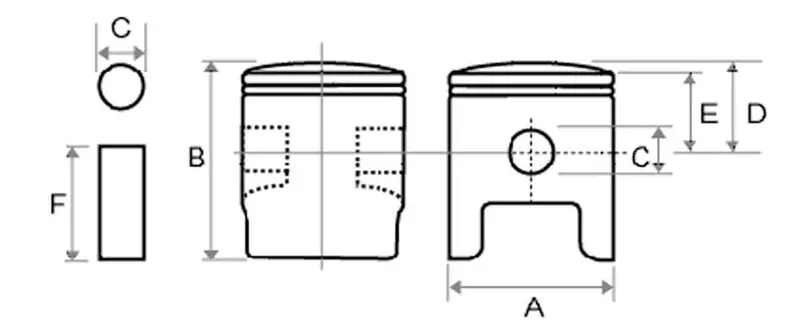 Honda Xr80 Piston Kit 3