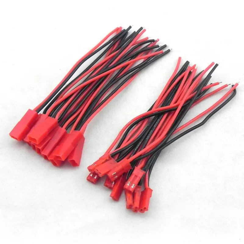 Hot 10 Pairs 100Mm Jst Connector Plug Cable Male+Female For Rc Model Car Lipo Battery 1