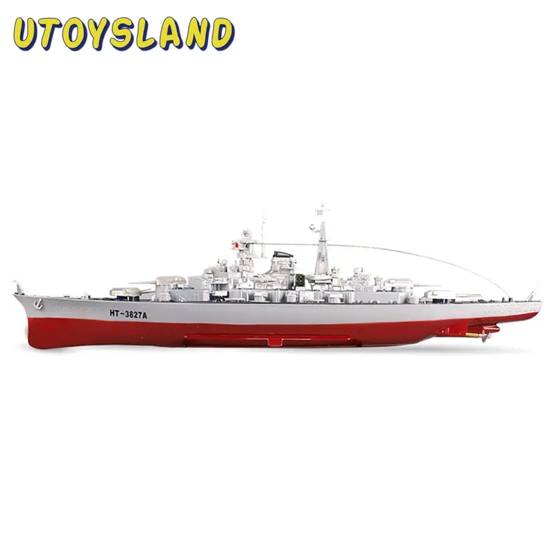 Hot 71Cm 1:360 Rc Military Battleship Rc Cruiser Warship Toy Control Military Rc Boat Destroyer Model Toys Best Gifts - Us Plug 1