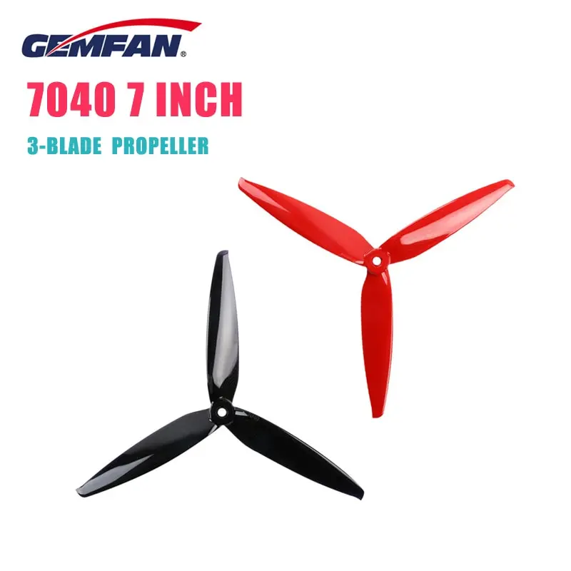 Hot Sale 2/4 Pairs Gemfan Flash 7040 7 Inch 3-Blade Propeller Cw & Ccw For Fpv Racing Drone Rc Parts Multirotor Multicopter Accs 1