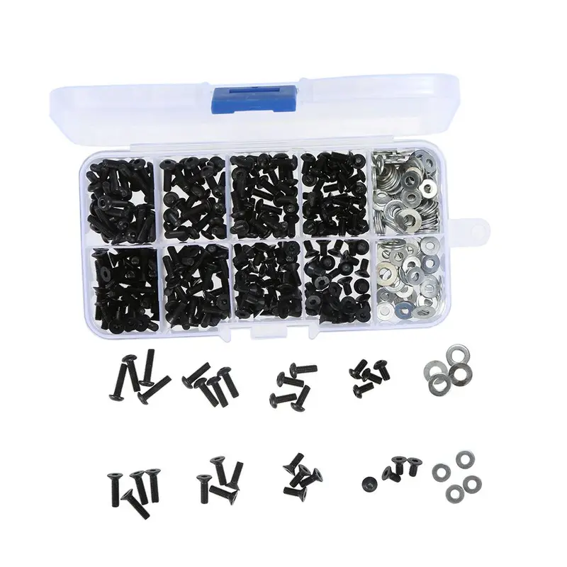 Hot Sale Screws Box Set For 1/10 Hsp Traxxas Tamiya Hpi Kyosho D90 Src10 Remote Control Rc Car Parts 180Pcs 1