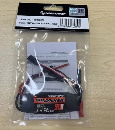 Hot Sales Hobbywing Skywalker 15A 20A 40A 50A 60A 80A 2-4S 2-6S Electric Speed Control Esc For Rc Aircraft Multicopter 1