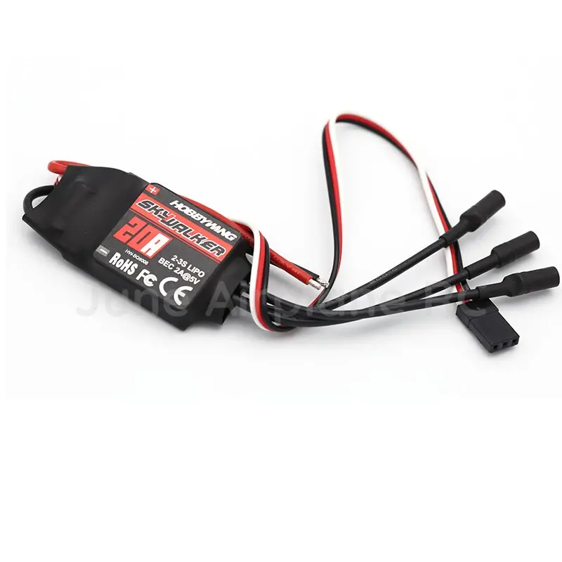 Hot Sales Hobbywing Skywalker 15A 20A 40A 50A 60A 80A 2-4S 2-6S Electric Speed Control Esc For Rc Aircraft Multicopter 2