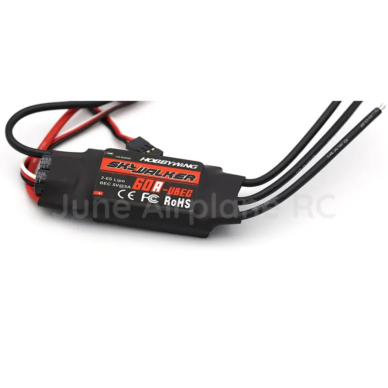 Hot Sales Hobbywing Skywalker 15A 20A 40A 50A 60A 80A 2-4S 2-6S Electric Speed Control Esc For Rc Aircraft Multicopter 6