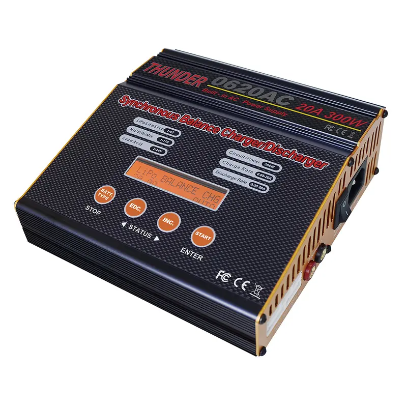 Hota Thunder 0620Ac 300W 20A Battery Balance Charger Discharger For 1-6S Lipo Battery 1