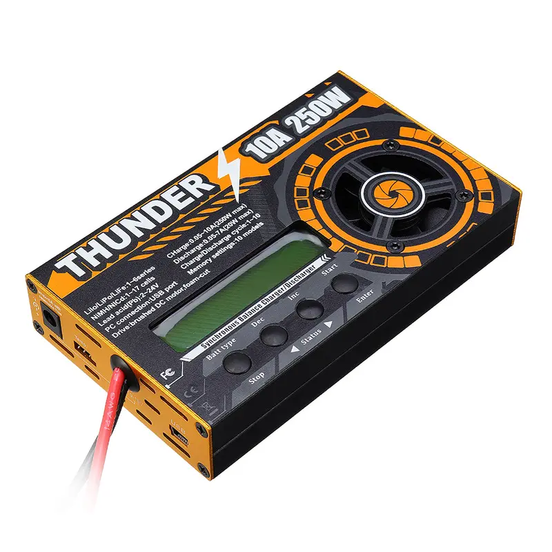 Hota Thunder 6250 250W 10A Dc Balance Charger Discharger For Lipo Nicd Pb Battery 1