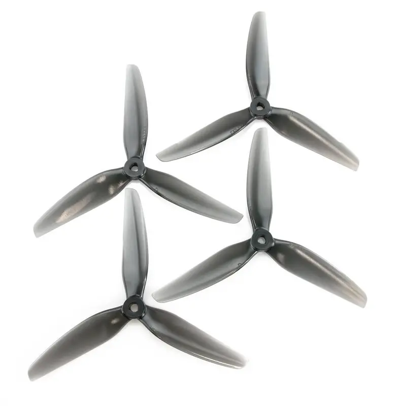 Hqprop Dp6x3.5X3 3-Blade 6Inch Poly Carbonate Popo Propeller 2Cw+2Ccw Light Grey 1