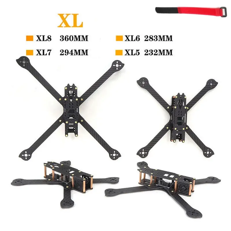 Hskrc 3K Carbon Fiber Xl5 V2 232Mm Xl6 283Mm Xl7 294Mm Xl8 360Mm True X 5 6 7 8 Inch X328 Fpv Freestyle Frame Kit Racing Drone 1