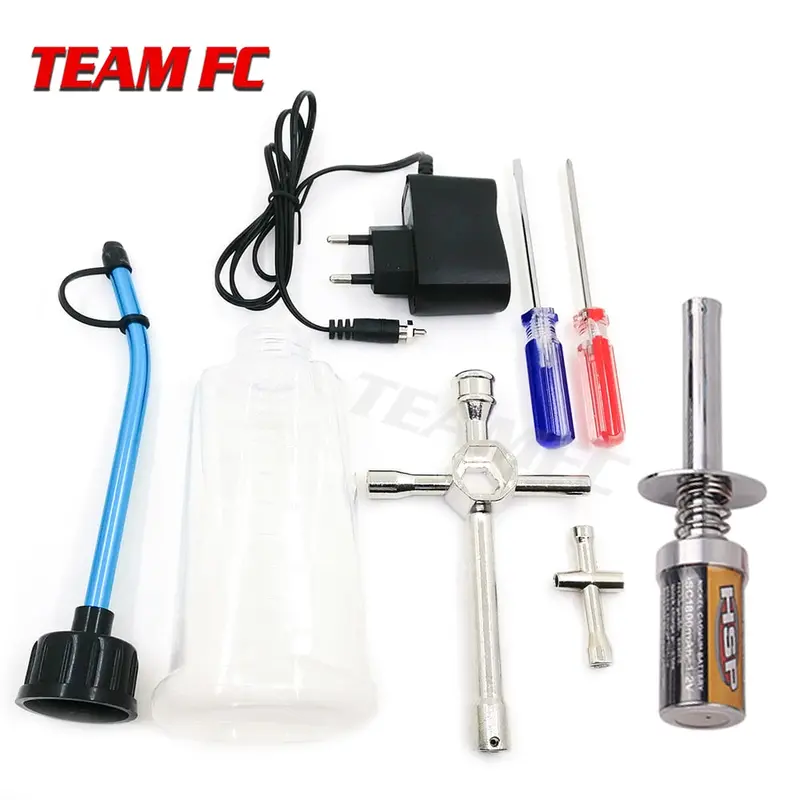 Hsp 80141 Rechargeable Glow Plug Starter Igniter Ac Charger Ignition Kit For Gas Nitro Engine Power 1/10 1/8 Rc Car Engines 1
