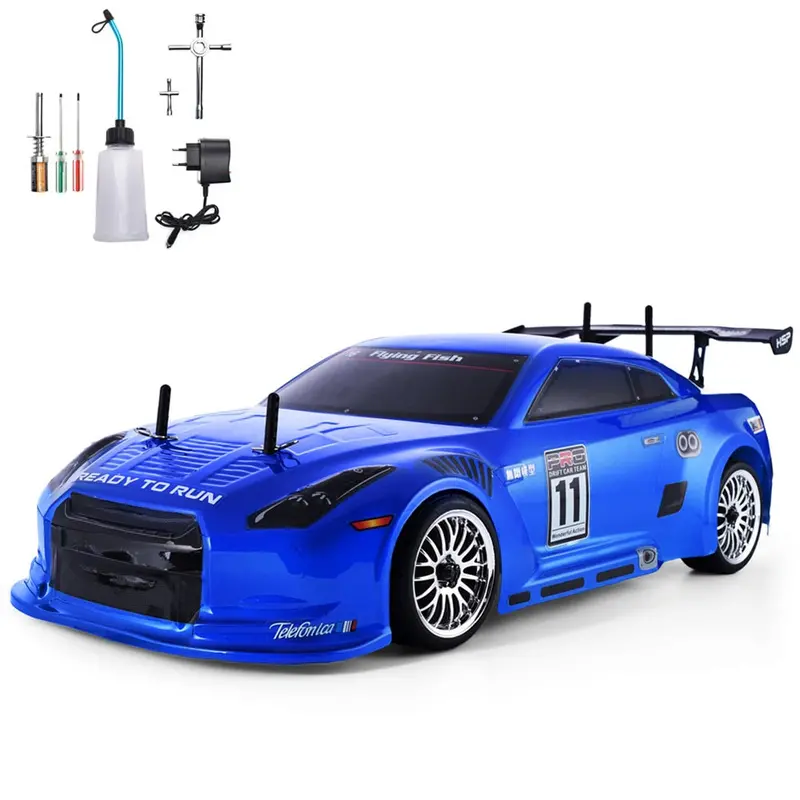 Hsp Rc Car 4Wd 1:10 On Road Racing Two Speed Drift Vehicle Toys 4X4 Nitro Gas Power High Speed Hobby Remote Control Car 1