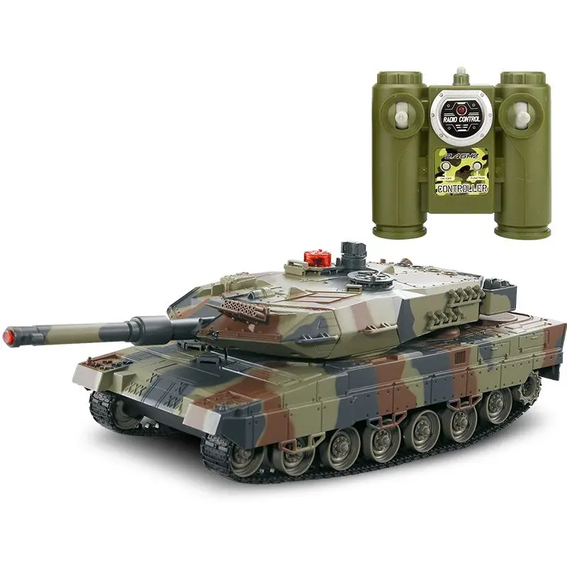 Huan Qi 516-10 Tank 1/24 Scale German Leopard A6 Infrared Fighting Rc Battle Tank With Sound And Lights Wireless Rc Tank Toys 1