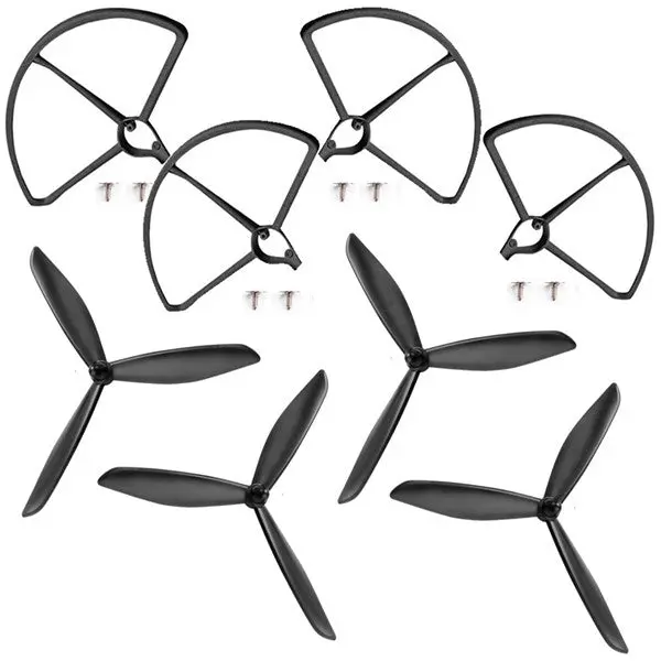 Hubsan H501s X4 Rc Quadcopter Spare Parts Propeller Pack With Blade Protector Guard 1