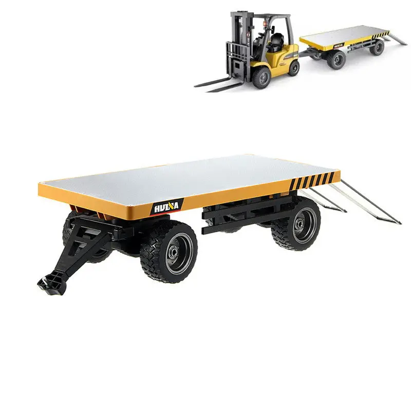 Huina 578 1/10 Flatbed Trailer Diecast Alloy Metal Plastic Toy Car Gift Collection 1