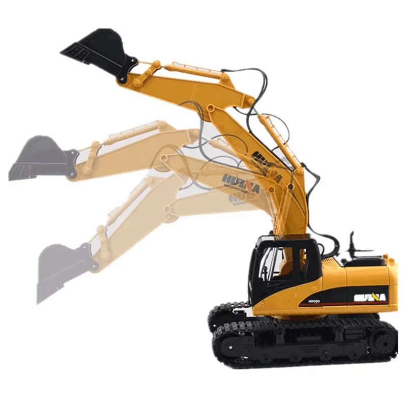 Huina Toys 1550 15Channel 2.4G 1/12Rc Metal Excavator Charging Rc Car 1