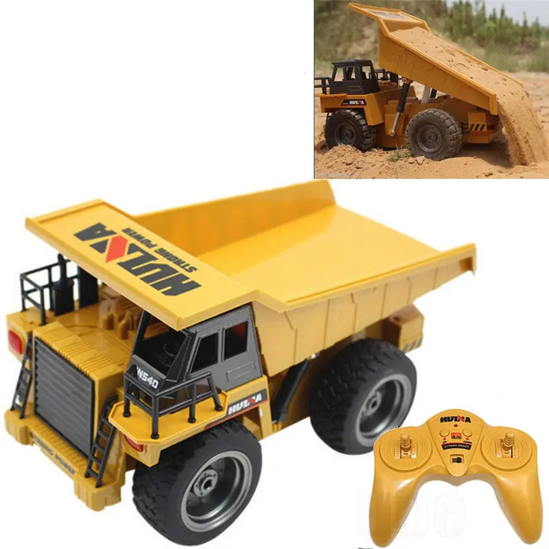 Huina Toys 540 1/18 2.4G 6Ch Electric Rc Car Dump Truck Alloy Engineering Vehicle 1