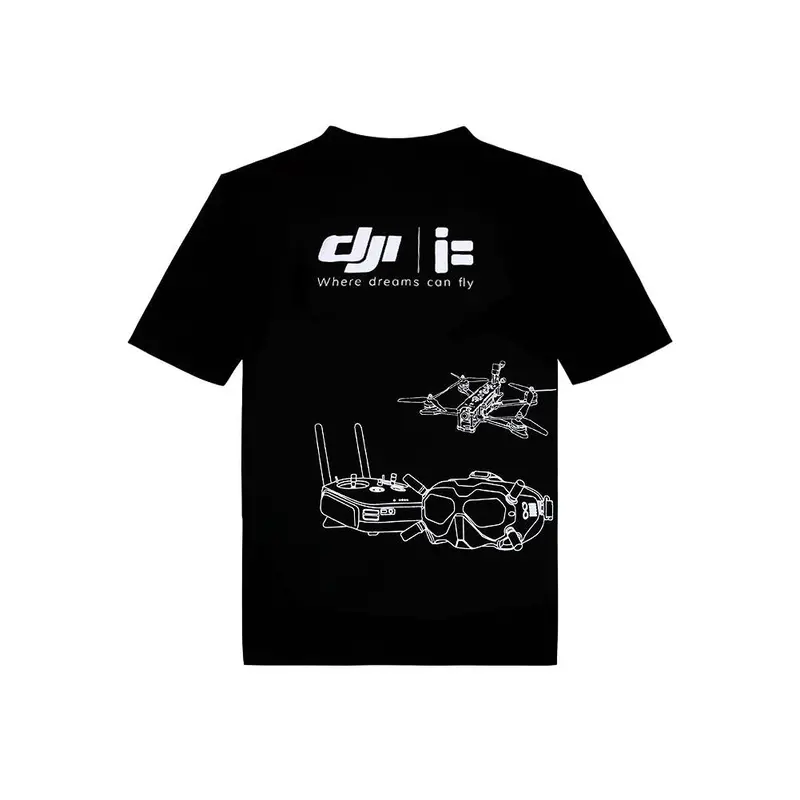 Iflight Dji Rc Xl Cotton T-Shirts Black Summer Trendy Cotton Breathable Loose Casual 1