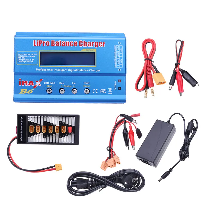 Imax B6 50W 5A Battery Balance Charger With 12V 5A Power Supply Xt60 Parallel Board 1