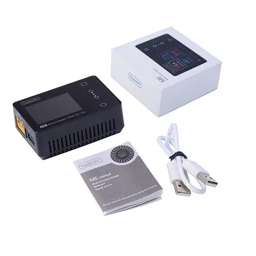 In Stock Toolkitrc M6 Battery Balance Charger 150W 10A Dc Output For 1-6S Lipo Lihv Life Lion Nimh Pb Cell Checker Servo Tester 2
