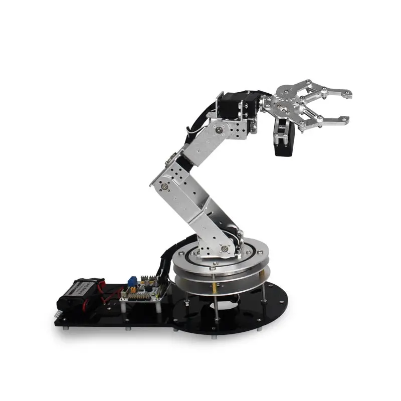 Industrial Robot 550 Mechanical Arm 100% Alloy Manipulator 6 Degree Robot Arm Rack Kit With 6Pcs Ld-1501Mg Servos+1Alloy Gripper 1