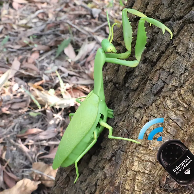 Infrared Rc Remote Control Realistic Mini Mantis Insect Scary Trick Toy Simulation Animal Funny Prank Kids For Children Toy Gift 1
