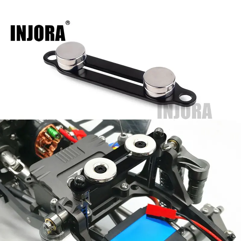 Injora 1Pcs Shell Column Magnetic Stand Invisible Body Post For 1:10 Rc Crawler Car Axial Scx10 & Scx10 Ii 90046 1