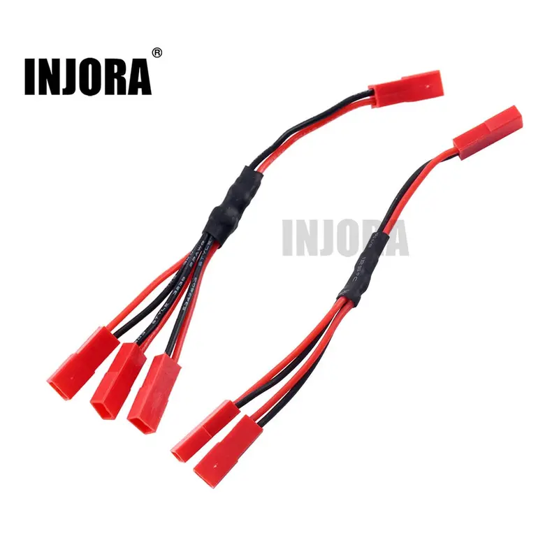 Injora 1Pcs Trx4 Esc Battery Jst Female Connector Y Cable For 1/10 Rc Crawler Car Traxxas Trx-4 82046-4 1