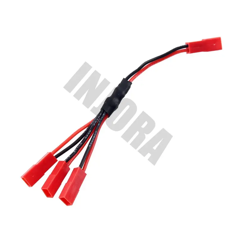 Injora 1Pcs Trx4 Esc Battery Jst Female Connector Y Cable For 1/10 Rc Crawler Car Traxxas Trx-4 82046-4 2