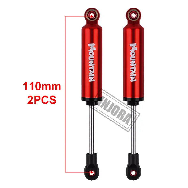 Injora Rc Car 2Pcs Built-In Spring 90/100/110/120Mm Shock Absorber Damper For 1/10 Rc Crawler Axial Scx10 90046 Trx-4 Mst Redcat 20