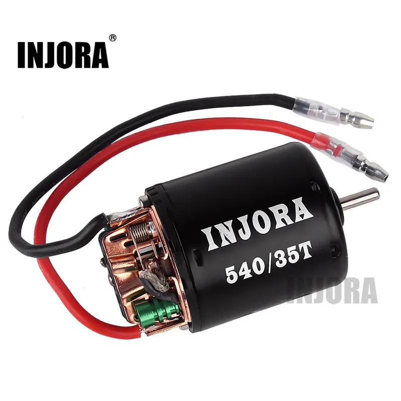 Injora Rc Car 540 Brushed Motor 35T 45T 55T For 1:10 Rc Crawler Axial Scx10 90046 Traxxas Trx4 Rcw4d D90 Mst Tamiya Cc01 1
