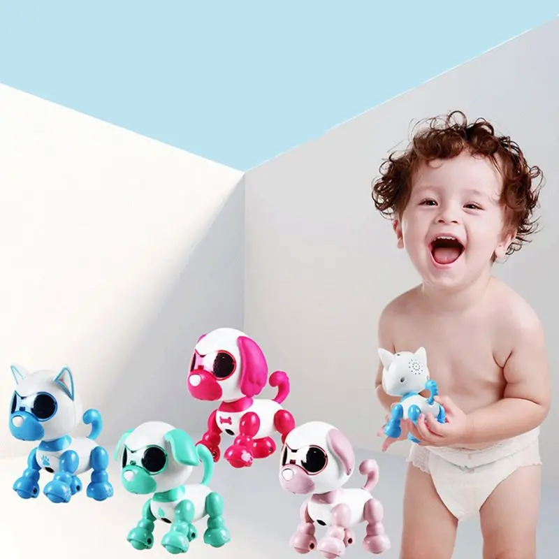 Intelligent Electronic Smart Pet Robot Dog With Remote Control Sound Recording Touch Cute Model Educational Toys For Children 1