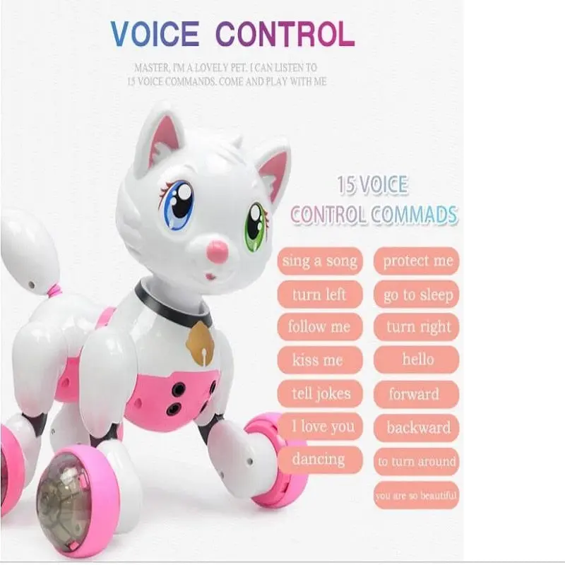 Intelligent Touch Induction Wireless Robot Dog Toy For Kids Boys And Girls Voice Walking Smart Dog And Cat 1