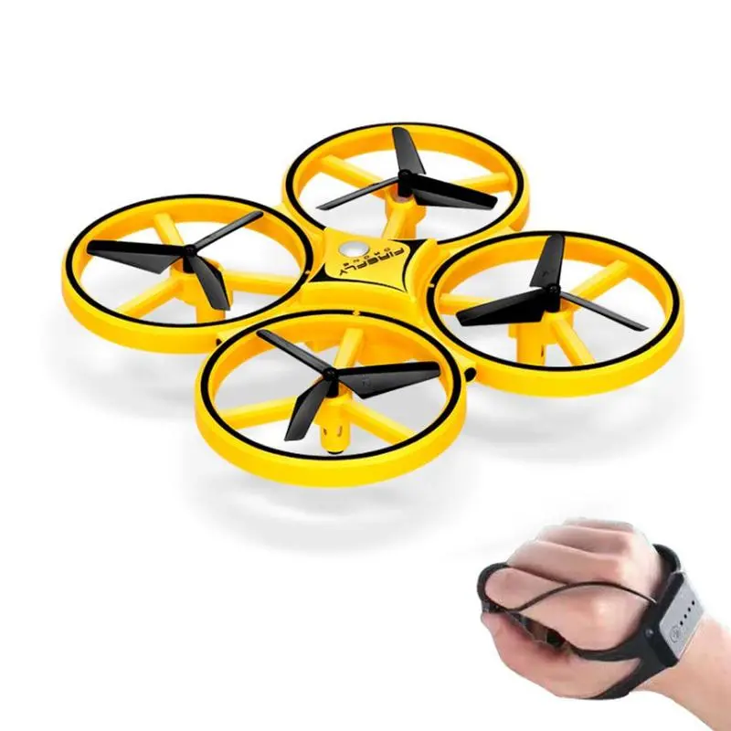 Interactive Induction Drone Toys Quadcopter Led Light Rtf Uav Aircraft Intelligent Watch Remote Control Ufo Drone Children Gift 1