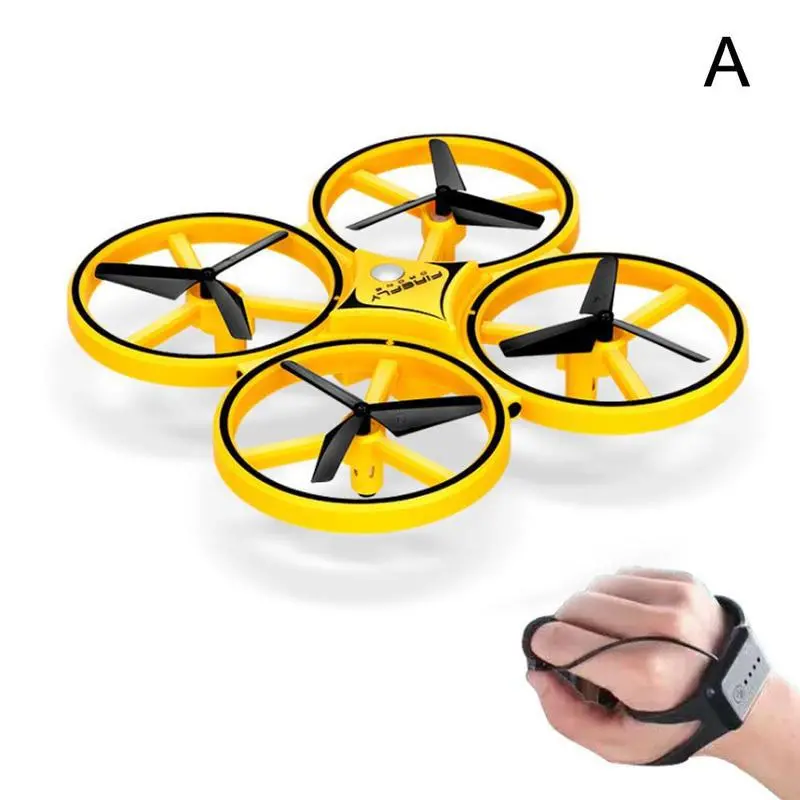 Interactive Induction Drone Toys Quadcopter Led Light Rtf Uav Aircraft Intelligent Watch Remote Control Ufo Drone Children Gift 1