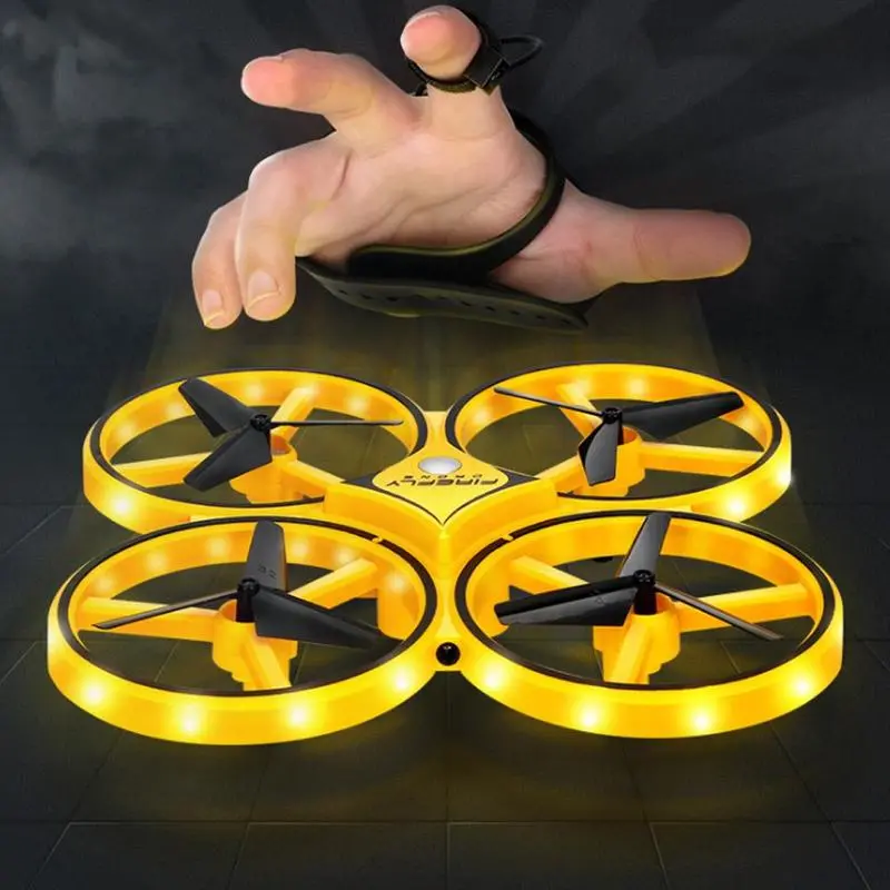 Interactive Induction Drone Toys Quadcopter Led Light Rtf Uav Aircraft Intelligent Watch Remote Control Ufo Drone Children Gift 2