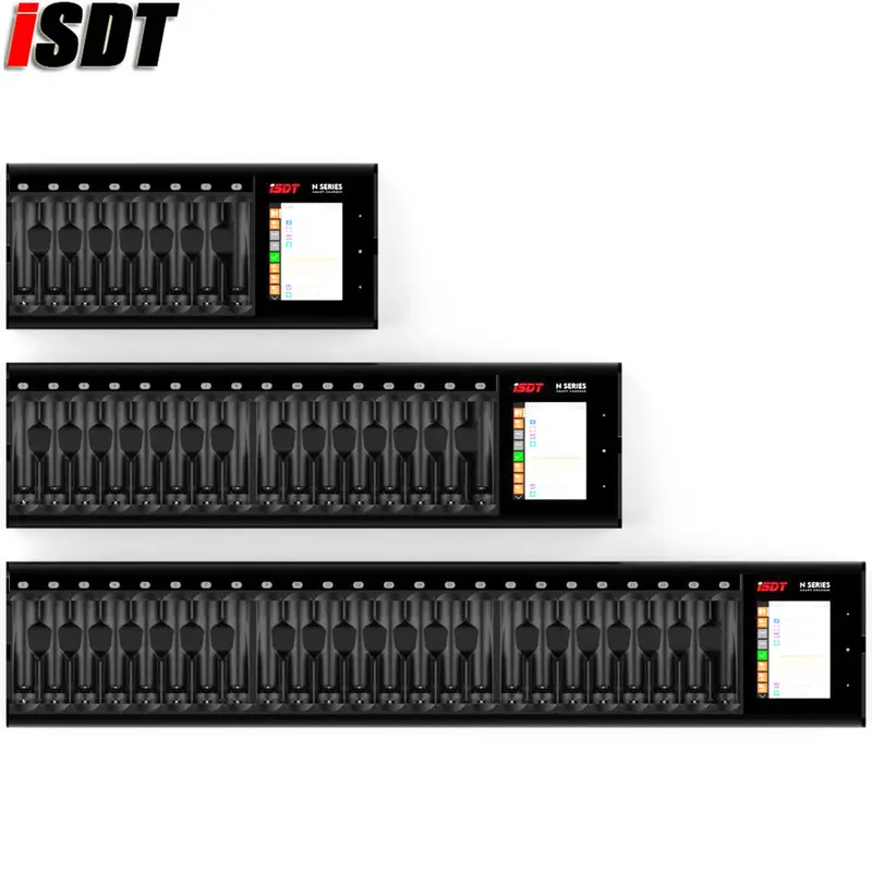 Isdt N8 N16 N24 Aa Aaa Battery Charger Dc Smart Battery Charger For Battery Of Li-Lon Lihv Ni-Mh Ni-Cd Lifepo4 1